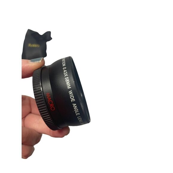 Wide Angle High Definition Lens  with Macro Black 58mm W/ Focus Pouch - Picture 7 of 9